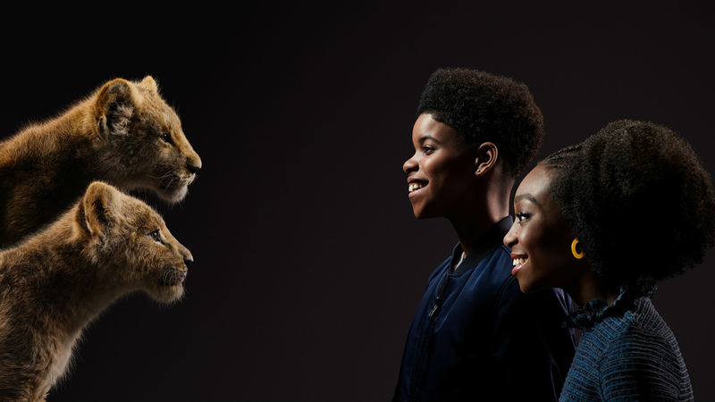JD McCrary and Shahadi Wright Joseph as young Simba and Nala